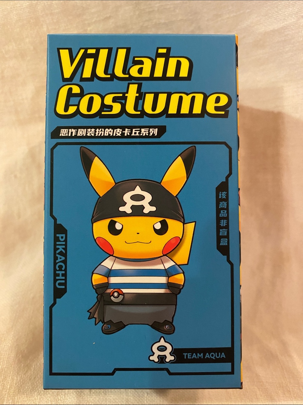 Pokemon Series Villain Costume Mini Figure: Team Aqua Pikachu